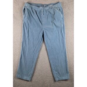 Outerknown SeventySeven Corduroy Pants Mens XL Blue Drawstrings Utility